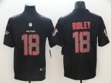 Nike 2018 Atlanta Falcons #18 Ridley Fashion Impact Black Color Rush Limited Jersey