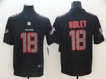 Nike 2018 Atlanta Falcons #18 Ridley Fashion Impact Black Color Rush Limited Jersey