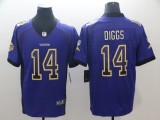 Nike 2018 Minnesota Vikings #14 Diggs Red Drift Fashion Color Rush Limited Jersey