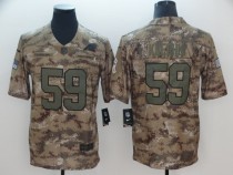 Nike Carolina Panthers #59 Kuechly Camo Salute to Service Retired Player Limited Jersey