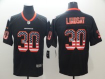 Nike 2018 Denver Broncos #30 Lindsay USA Flag Fashion Black Color Rush Limited Jersey