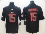 Nike 2018 Kansas City Chiefs #15 Mahomes II Fashion Impact Black Color Rush Limited Jersey