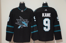 Adidas Sharks #9 Evander Kane Black Alternate Stitched NHL Jersey
