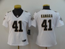 Women NFL New Orleans Saints #41 Kamara White Vapor Untouchable Limited NFL Jersey