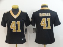 Women NFL New Orleans Saints #41 Kamara Black Vapor Untouchable Limited NFL Jersey