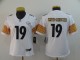 Women Pittsburgh Steelers #19 Smith-schuster White Vapor Untouchable Limited Jersey