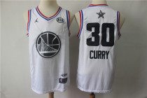 NBA Golden State Warriors #30 Curry 2019 All-Star White Swingman Men Jersey