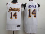 NBA Lakers 14 Brandon Ingram White 2018-19 Nike Men Jersey