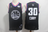 NBA Golden State Warriors #30 Curry 2019 All-Star Black Swingman Men Jersey