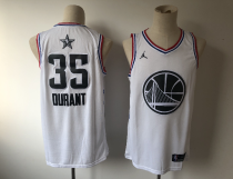 NBA Golden State Warriors #35 Durant 2019 All-Star White Swingman Men Jersey