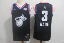NBA Miami Heat #30 Wade 2019 All-Star Black Swingman Men Jersey