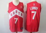 NBA Raptors 7 Kyle Lowry Red Earned Edition Nike Men Jersey