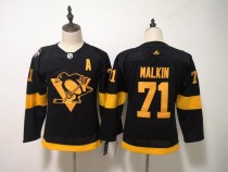 Youth NHL Penguins 71 Evgeni Malkin 2019 Stadium Series Black Adidas Jersey