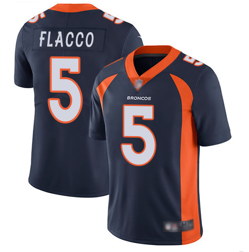 Youth 	 Nike Denver Broncos #5 Joe Flacco Navy Blue Alternate Vapor Untouchable Limited Player NFL Jersey