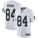 Youth Oakland Raiders #84 Brown Vapor Untouchable White Limited Jersey