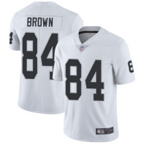 Youth Oakland Raiders #84 Brown Vapor Untouchable White Limited Jersey