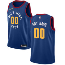 Men's NBA Denver Nuggets Blue City Edition Customized Nike Jersey