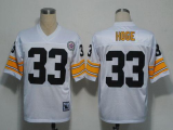 Pittsburgh Steelers #33 Hoge Throwback NFL White Jersey