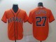 MLB Houston Astros #27 Altuve Orange Game Jersey
