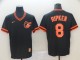MLB Baltimore Orioles #8 Ripken Black Throwback Mens Jersey