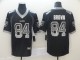 Nike 2018 Oakland Raiders #84 Brown Black Drift Fashion Color Rush Limited Jersey
