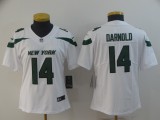 Women New York Jets #14 Darnold White Vapor Untouchable Limited Stitched Jersey