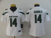 Women New York Jets #14 Darnold White Vapor Untouchable Limited Stitched Jersey