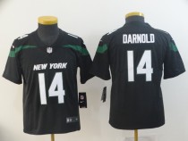 Youth New York Jets #14 Darnold Black Vapor Untouchable Limited Stitched Jersey