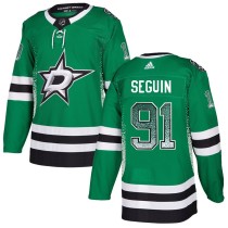 NHL Stars #91 Tyler Seguin Green Drift Fashion Adidas Men Jersey