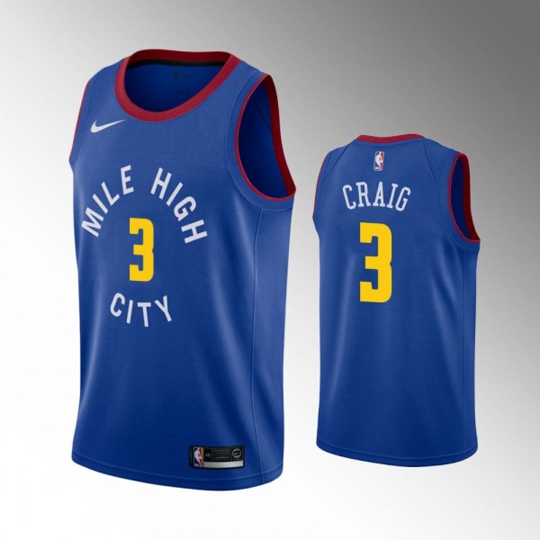 NBA Denver Nuggets #3 Torrey Craig Statement Blue 2018-19 Jersey