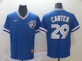 MLB Toronto Blue Jays #29 Carter Blue Throwback Men Jersey