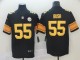 Pittsburgh Steelers #55 Bush Color Rush Player Limited Black Jersey