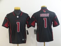 Youth Arizona Cardinals #1 Murray Black Color Rush Limited Jersey