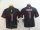 Youth Arizona Cardinals #1 Murray Black Color Rush Limited Jersey