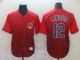 MLB Cleveland Indians #12 Lindor Fadeaway Men Jersey