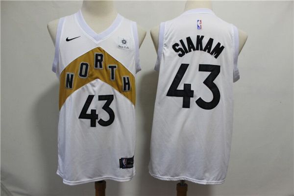 NBA Raptors 43 Pascal Siakam White City Edition Nike Men Jersey