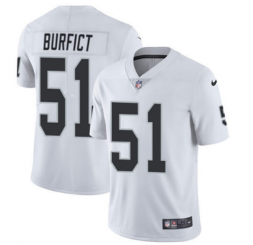 Nike Oakland Raiders #51 Burfict White Vapor Untouchable Limited Jersey
