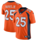 Youth Denver Broncos #25 Harris Orange Vapor Untouchable Limited Player NFL Jersey