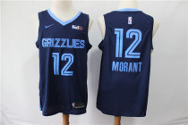 NBA Grizzlies 12 Ja Morant Navy 2019 Draft Nike Men Jersey