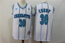 NBA Charlotte Hornets 30 Dell Curry White 1992-93 Hardwood Classics Men Jersey