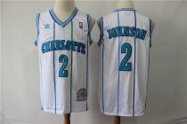 NBA Charlotte Hornets 2 Frank Jackson White 1992-93 Hardwood Classics Men Jersey