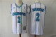NBA Charlotte Hornets 2 Frank Jackson White 1992-93 Hardwood Classics Men Jersey