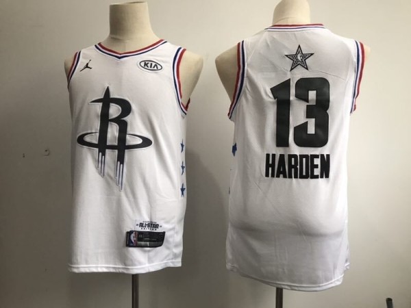 NBA Rockets 13 James Harden White 2019 All-Star Game Men Jersey