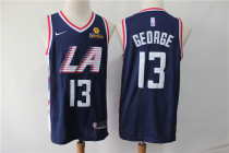 NBA Clippers 13 Paul George Navy City Edition Swingman Nike Men Jersey