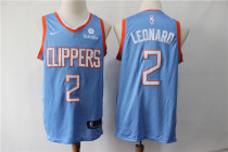 NBA Clippers 2 Kawhi Leonard Blue Nike Men Jersey 