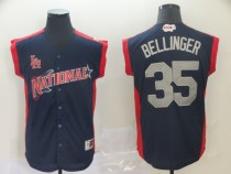 National League #35 Bellinger Navy 2019 MLB All-Star Game Workout Jersey