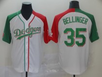 Los Angeles Dodgers #35 Bellinger White Mexican Heritage Culture Night Mexico Jersey 