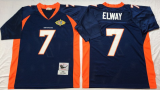 Blue John Elway Throwback NFL Denver Broncos #7 Jersey