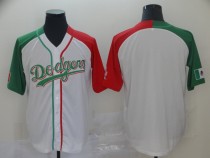 Los Angeles Dodgers White Mexican Heritage Culture Night Mexico Customized Jersey