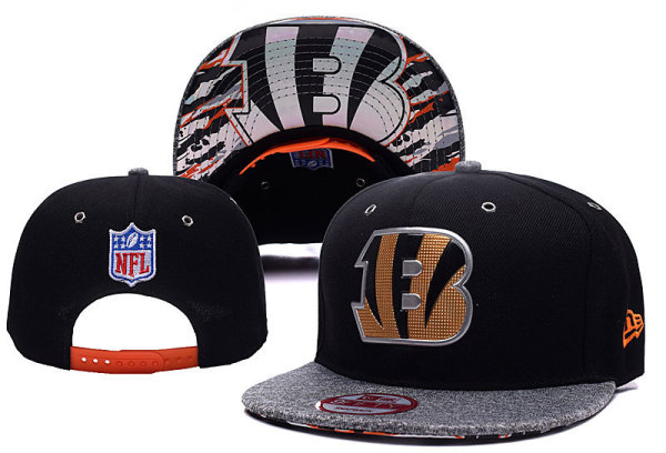 NFL Cincinnati Bengals Black Snapback Hats